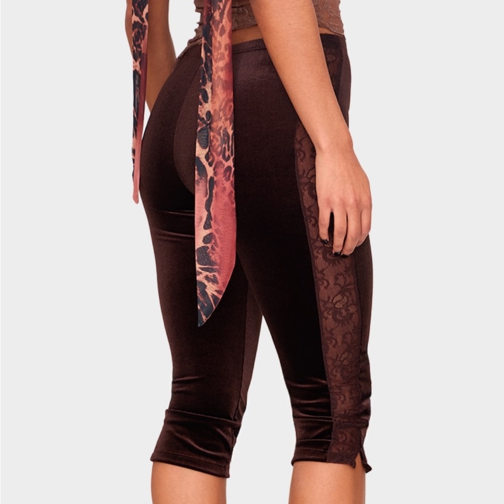 Brown Capris Leggings